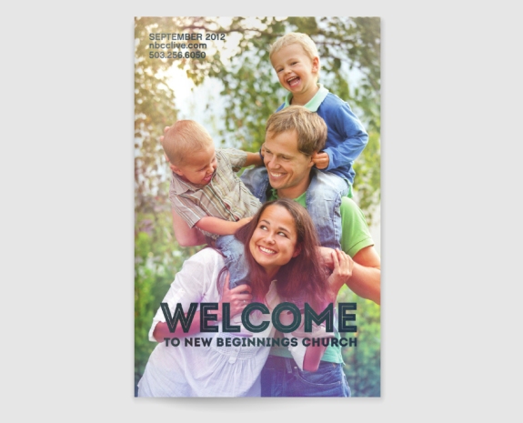 "Welcome To New Beginnings Church" Informational Brochure by Vadimages
